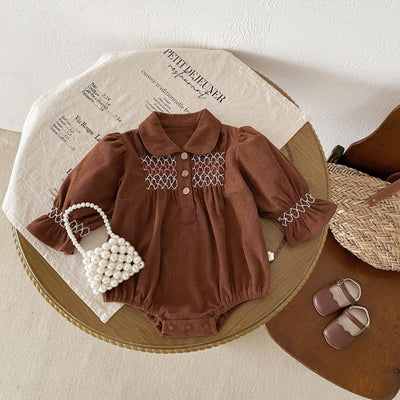 Vestido Enterizo de Pana para Bebé Niña con Diseño Triangular - Image 45