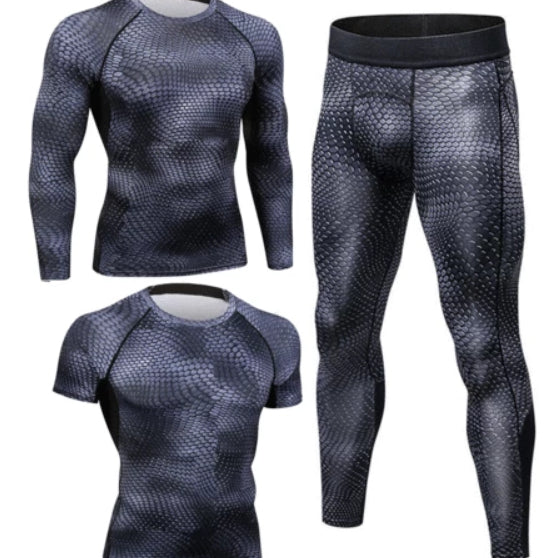 Conjunto Estampado de Manga Corta para Hombre - Primavera Verano