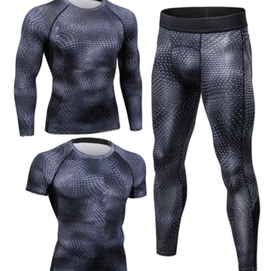 Conjunto Estampado de Manga Corta para Hombre - Primavera Verano