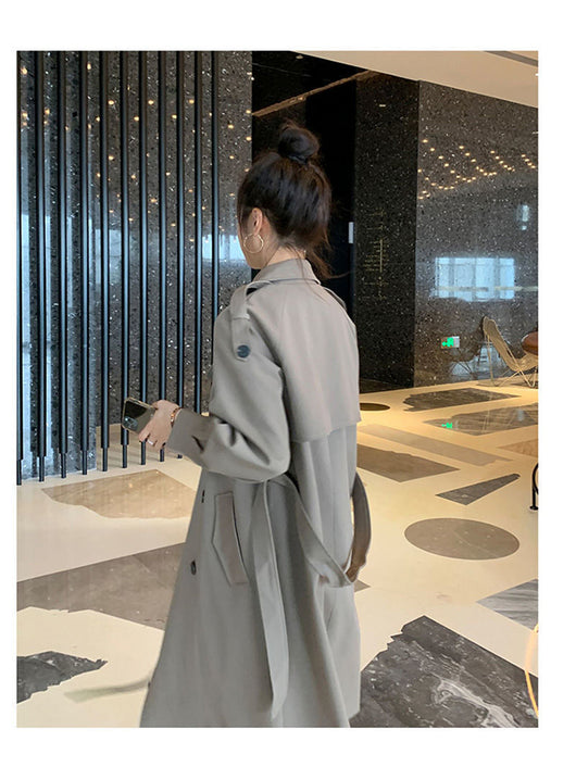 Abrigo Trench Ligero Midi para Mujer - Chaqueta Suelta Favorecedora Primavera - Image 16