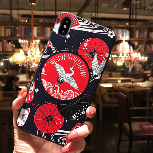 Funda Negra Mate con Diseño Chino Grabado - Image 13