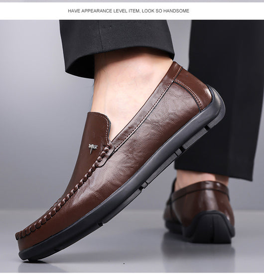 Zapatos Casuales de Cuero Transpirable para Hombre con Suela Suave - Image 25