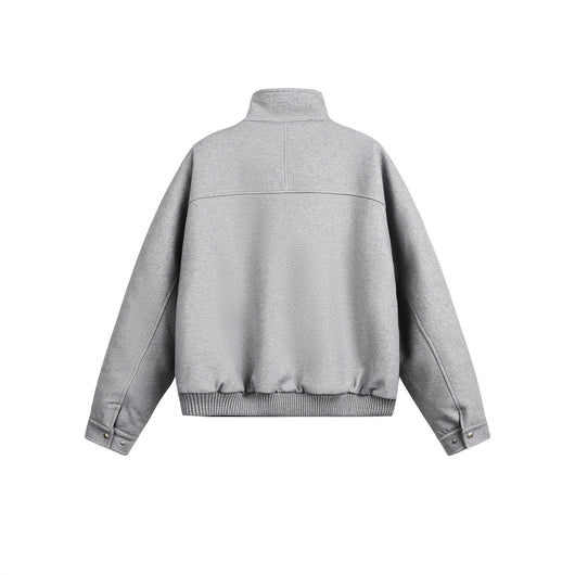 Abrigo de Lana Grueso con Cuello Alto Retro - Acolchado de Algodón para Hombre - Image 14