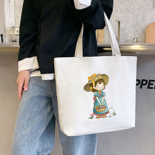 Bolsa de Lona para Mujer - Bolso Tote Escolar Versátil - Image 23