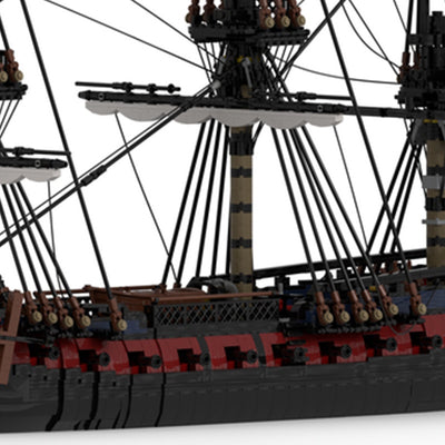 Fragata de Guerra France 28 Puertas - Modelo de Bloques de Construcción Armado - Image 4