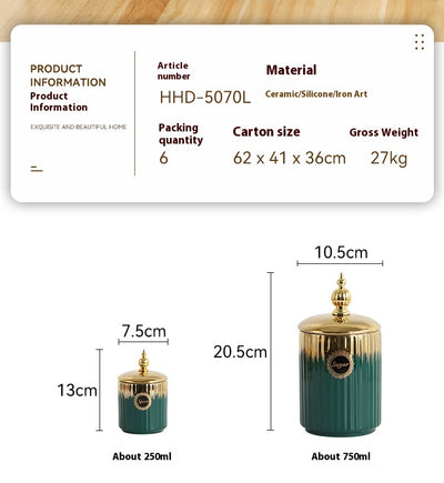 Recipiente de Almacenamiento de Cerámica para Cocina - Image 14