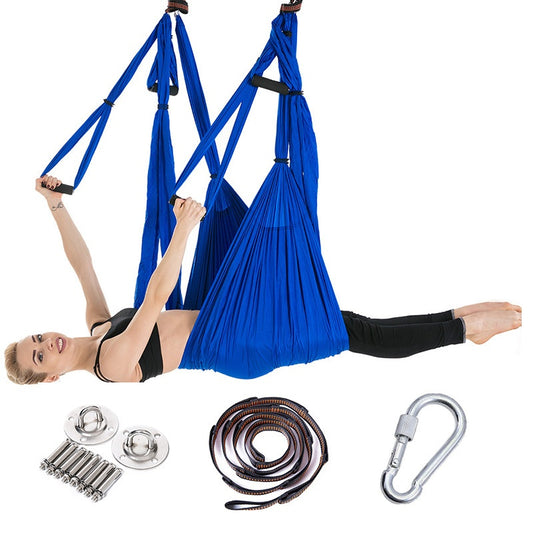 Hamaca de Yoga Aéreo Completa con 6 Asas - Soporte Máximo sin Elasticidad