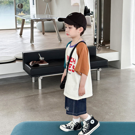 Playera Infantil Patchwork Street Style - Diseño Moderno y Versátil - Image 5