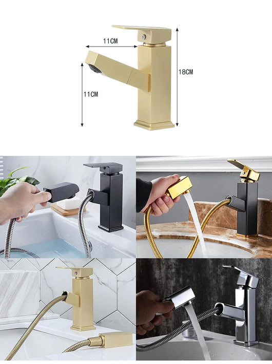 Grifo Monomando Nordic Dorado Cepillado para Agua Fría y Caliente - Image 10