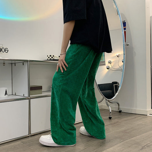 Pantalones Anchos Estilo Hong Kong con Diseño Vintage Desgastado para Hombre - Image 13