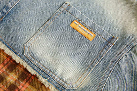 Camisa de Cuadros Holgada con Costuras Artesanales Estilo Retro Americano - Image 28