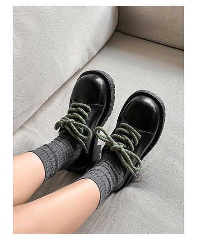 Zapatos Casuales de Cuero con Plataforma Elevadora para Hombre Big Head Derby - Image 36