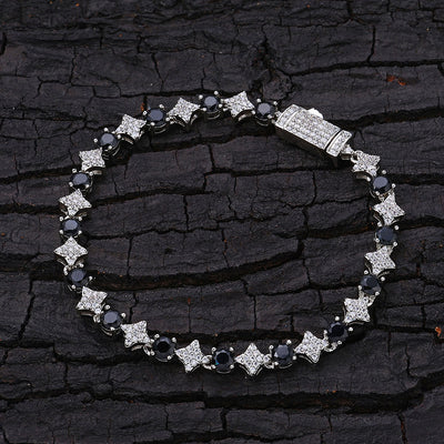 Pulsera de Tenis para Hombre con Circones Estrella de 6mm - Image 9
