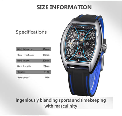 Reloj Automático Mecánico con Movimiento de Calavera Luminoso - Image 8