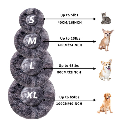 Cama Donut para Perros - Cómoda Felpa Suave Lavable - Image 51