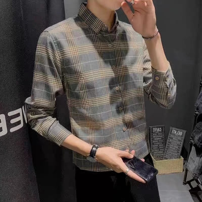 Chaqueta Camisa Slim Fit Coreana - Estilo Trendy para Hombre - Image 9