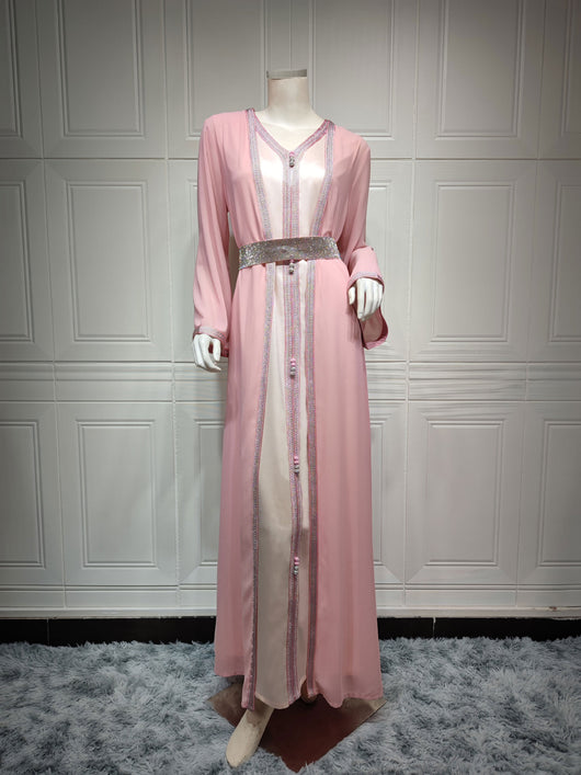 Vestido Chifón Modesto para Mujer - Ropa Musulmana Elegante - Image 23