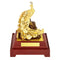 Ornamento de Resina Pavo Real con Dorado - Artesanía Decorativa