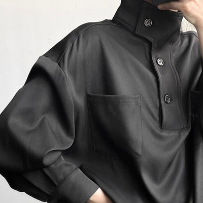 Camisa Casual Cuello Alto para Hombre - Image 2