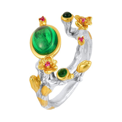 Anillo de Esmeralda en Plata 925 - Diseño Elegante y Sofisticado - Image 2