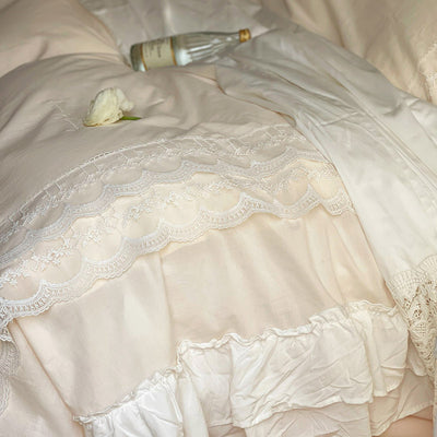 Juego de Cama Princesa 60 Hilos Algodón Puro Lavado - Sábanas y Edredón 4 Piezas - Image 3