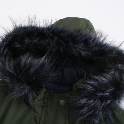 Parka Acolchada con Cuello de Piel Desmontable Reversible - Image 24