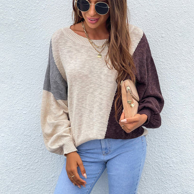 Suéter Asimétrico con Detalles de Color para Mujer - Image 13