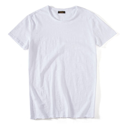 Camiseta Básica Slim Fit Cuello Redondo - Colores Lisos Primavera Verano - Image 28