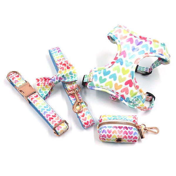 Set Completo: Collar, Correa, Moño y Bolsas para Mascotas