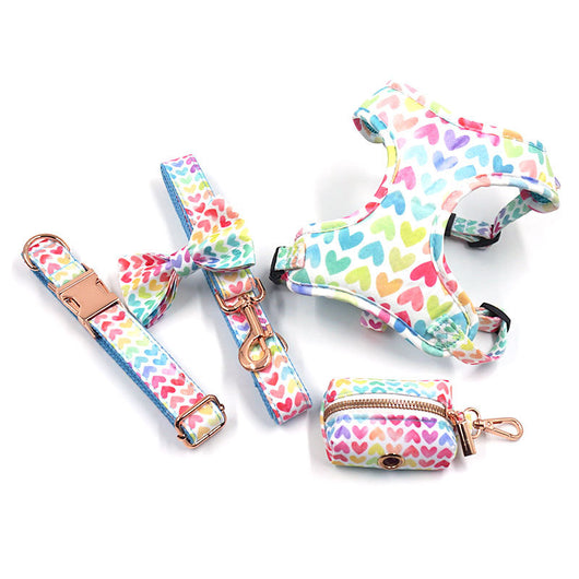 Set Completo: Collar, Correa, Moño y Bolsas para Mascotas