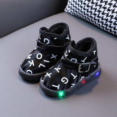 Zapatos Cálidos de Algodón con Suela Suave para Bebé Niña - Diseño Luminoso - Image 4