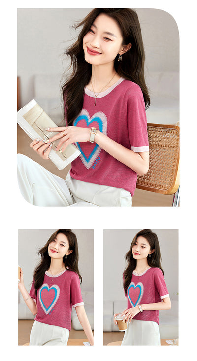 Camiseta Ligera Transpirable Fashion Love - Playera Básica Cómoda - Image 11