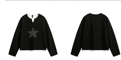 Suéter Retro Americano con Parches XINGX - Diseño Dos Tonos - Image 11