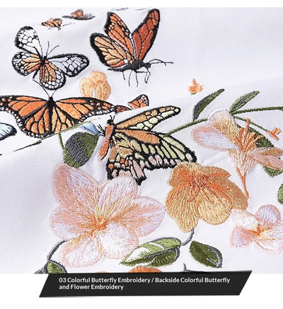 Camiseta Cuello Redondo Hombre con Bordado de Mariposas - Image 16
