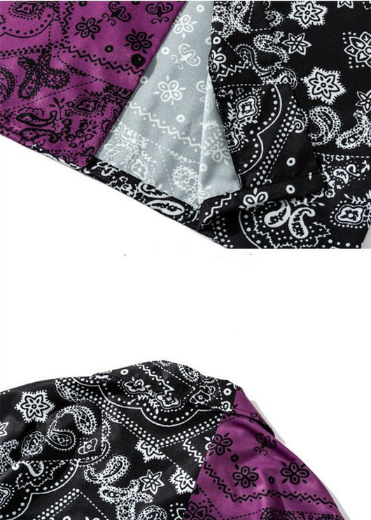 Cardigan de Playa Estampado Flor de Cajú Manga Corta para Hombre - Image 11