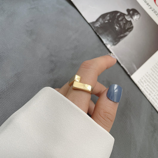 Anillo de Dedo Índice Pesado con Diseño Sense Ins Viento Frío - Image 8
