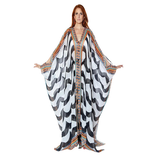 Chaqueta Casual Estampada para Mujer con Blusa de Gasa Transparente - Image 13
