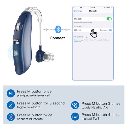 Audífono Digital con Bluetooth para Adultos Mayores - Image 3