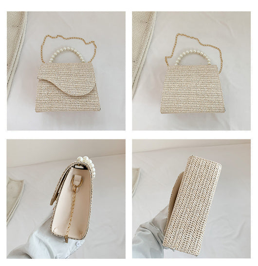 Bolso de Cadena de Perlas Estilo Elegante - Image 4