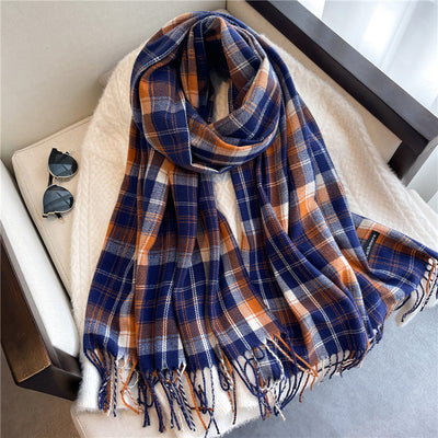 Bufanda Larga de Cachemira Fina para Otoño e Invierno Unisex - Image 14