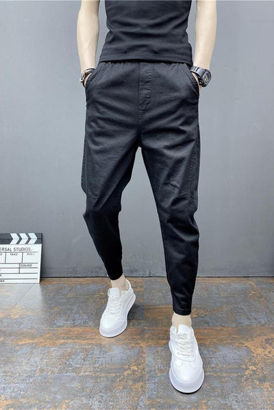 Pantalones Harem Tobilleros Ajustados de Cintura Elástica - Image 36