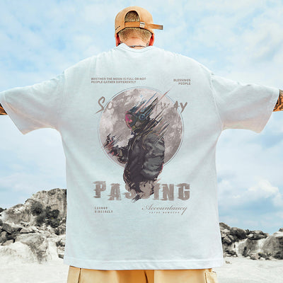 Camiseta Suelta de Gran Tamaño para Hombre - Estilo Personalidad - Image 2