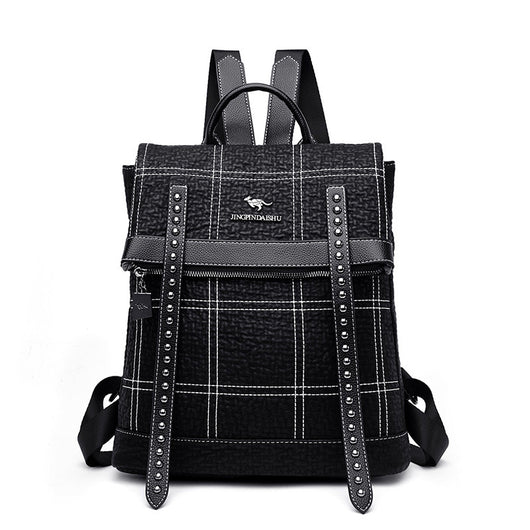 Mochila de Cuero para Mujer - Diseño Versátil de Asa Simple y Doble - Image 6