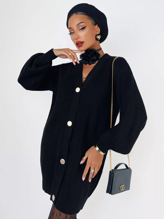 Cardigan Tejido Suelto Cuello V - Diseño Versátil para Otoño - Image 17