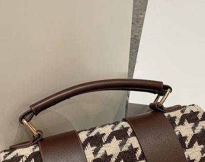 Bolso Boston Cuadros Houndstooth para Mujer - Image 8