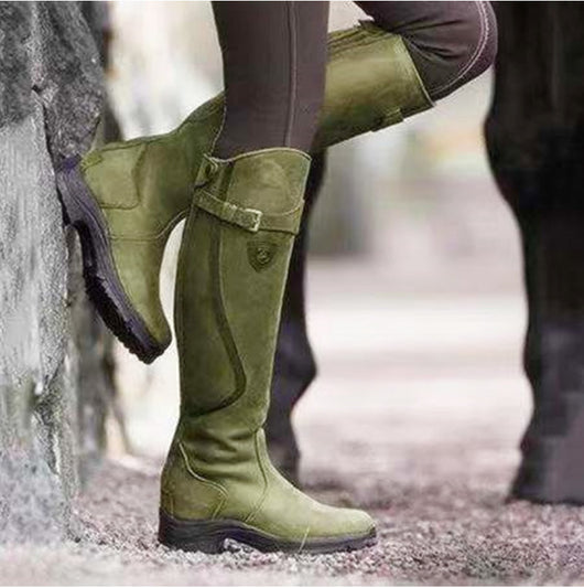 Botas Medianas para Mujer - Estilo Rider Versátil - Image 14