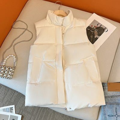 Chaleco Acolchado de Algodón Mujer Estilo Coreano Otoño Invierno - Image 6