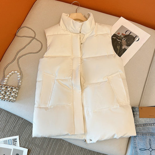 Chaleco Acolchado de Algodón Mujer Estilo Coreano Otoño Invierno - Image 6