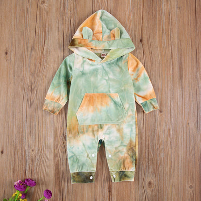 Jumpsuit Tie Dye con Capucha para Bebés y Niños - Image 12