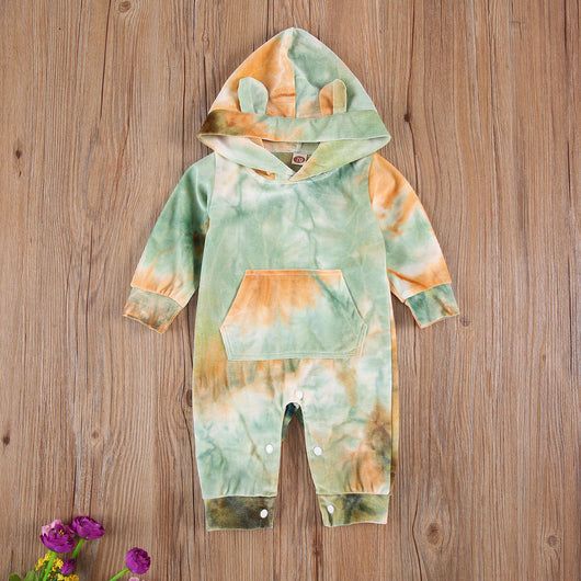 Jumpsuit Tie Dye con Capucha para Bebés y Niños - Image 12